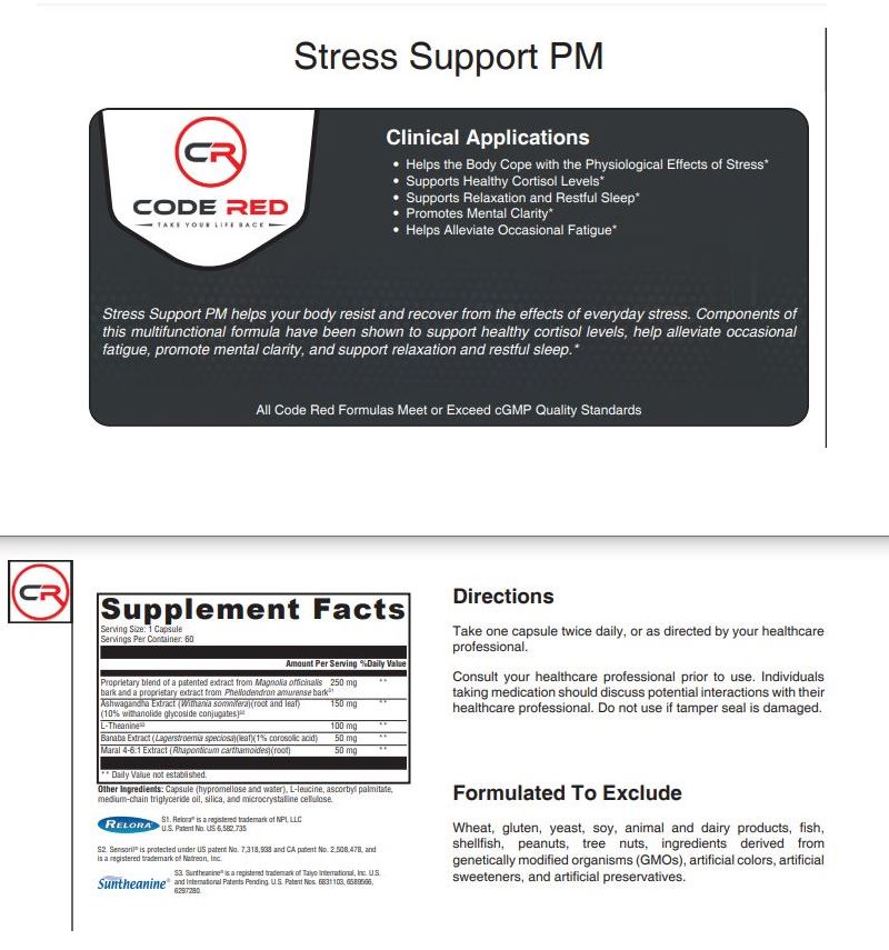 Code Red Stress Support Bundle
