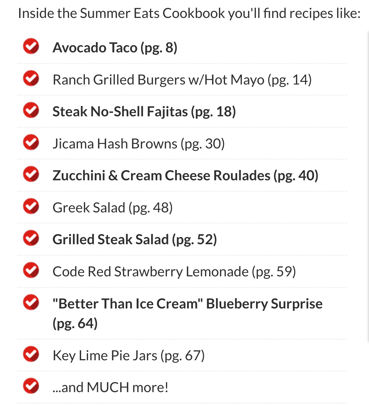 Summer Eats Digital Cookbook