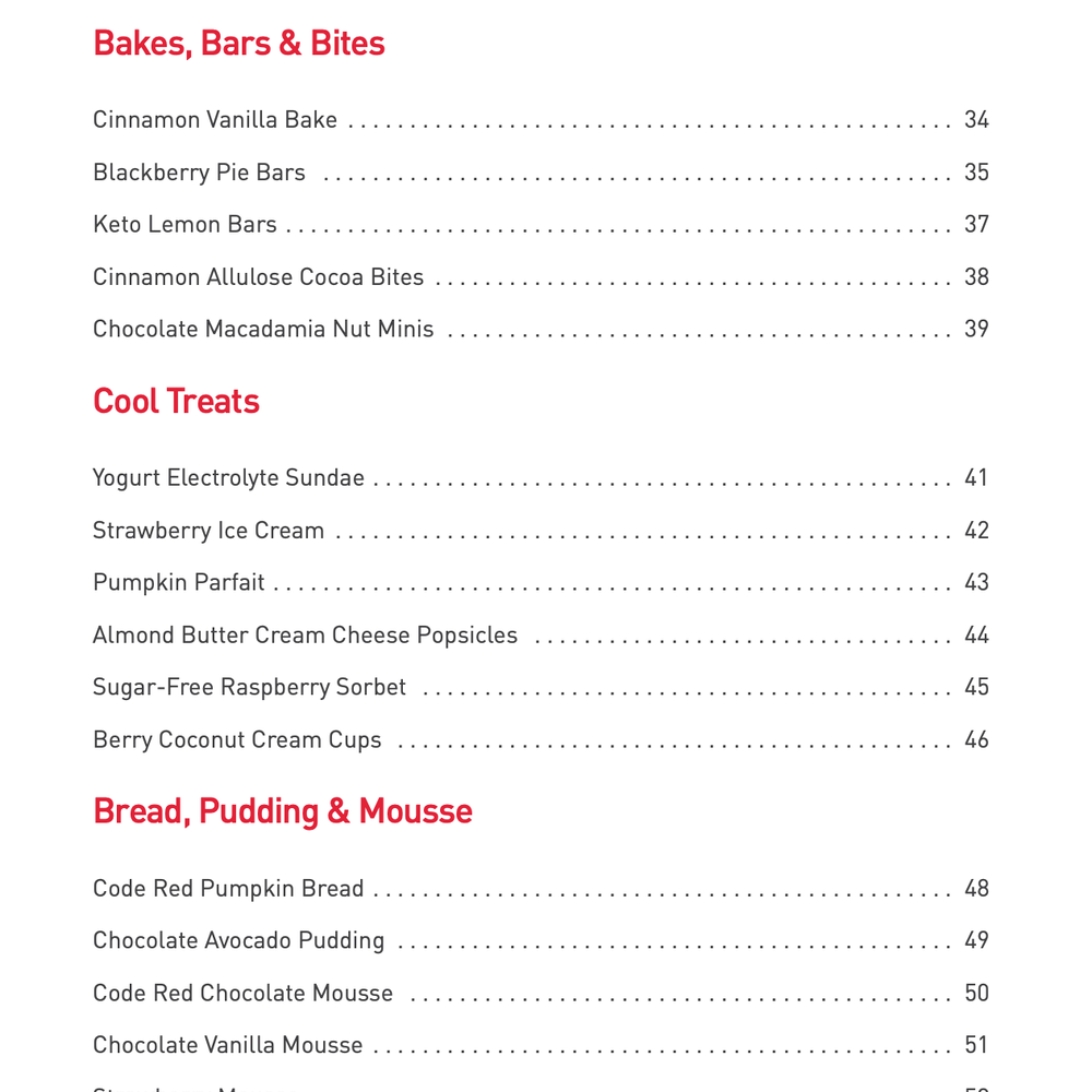 
                      
                        Meat Lovers AND Code Red Approved Desserts Cookbooks
                      
                    