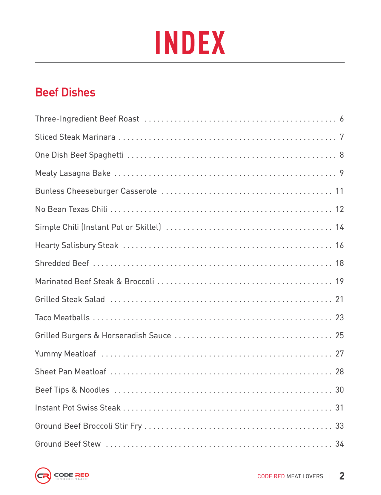 Meat Lovers AND Code Red Approved Desserts Cookbooks