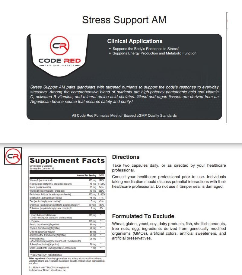 Code Red Stress Support Bundle – Code Red Lifestyle