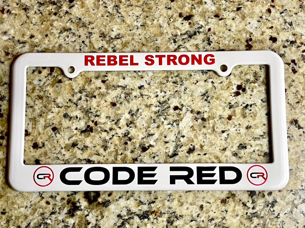 Code Red License Plate Frame